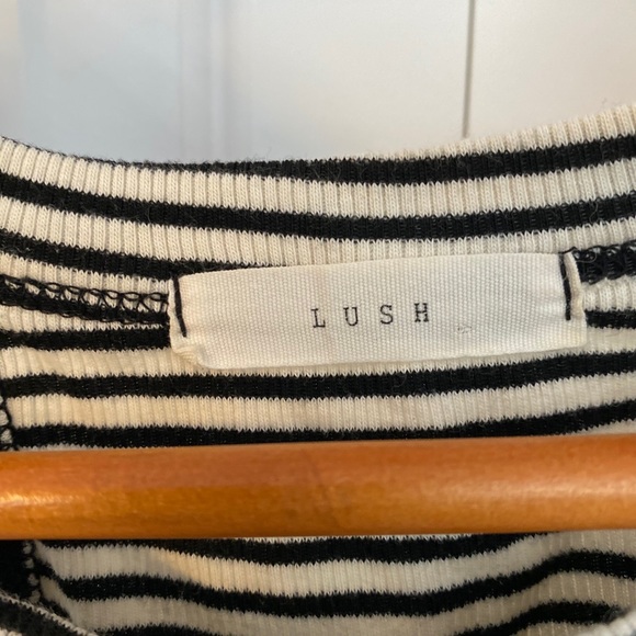 LUXE Stripped Crop Top - Picture 3 of 4